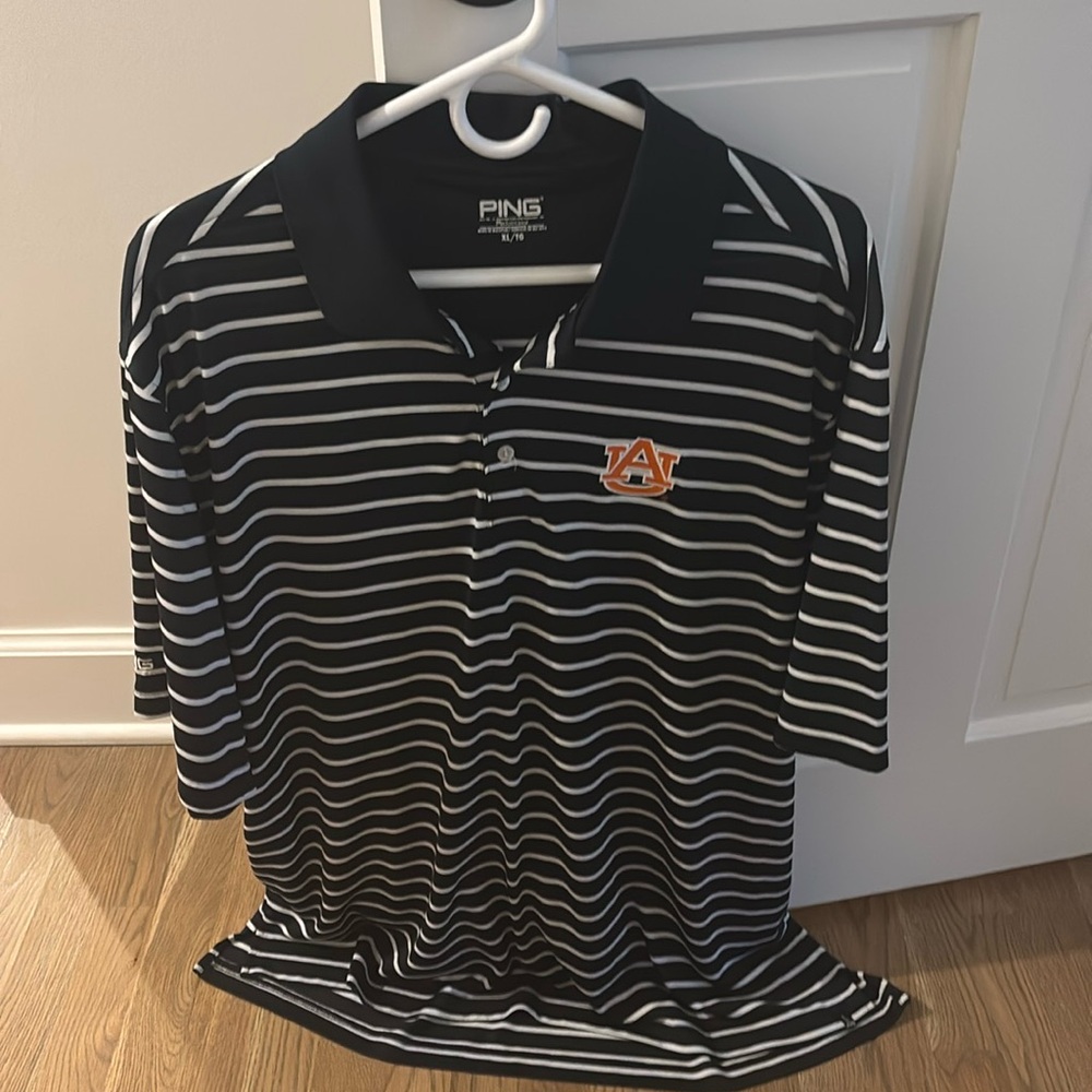Auburn Navvy/White Ping Polo